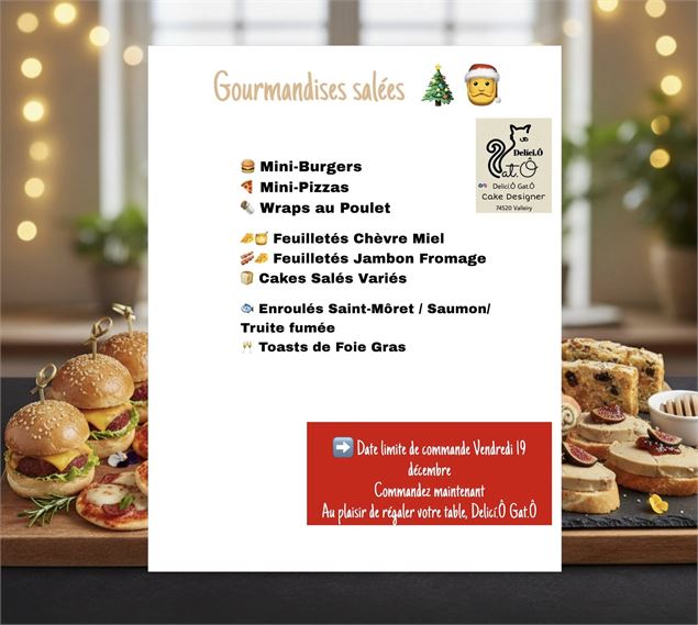 Menu de Noël - Delicîo Gatô_Valleiry - Delicîo Gatô