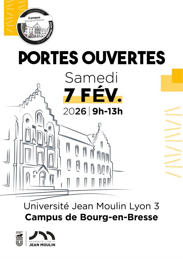 Journée Portes Ouvertes Université Jean Moulin Lyon 3 - Campus Bourg-en-Bresse