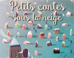 affiche illustrée maisons enneigées - Folimage