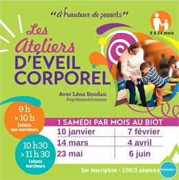 A hauteur de Parents : Ateliers d'éveil Corporel_Le Biot