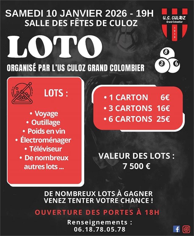 Loto à Culoz_Culoz-Béon - US Culoz Grand Colombier