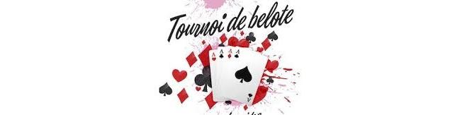 affiche tournoi de belote - team girafe