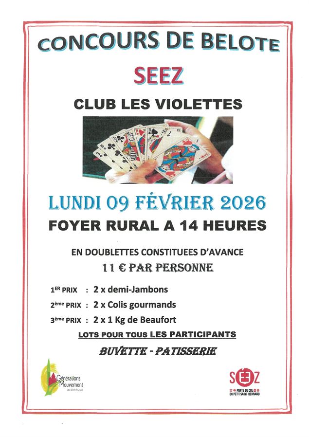 affiche - Club des violettes