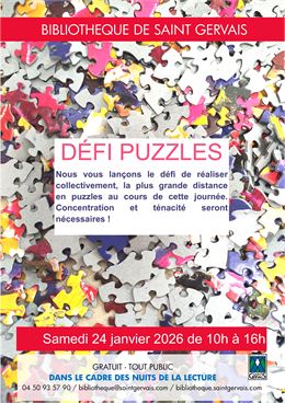 Défi puzzles - Nuits de la Lecture 2026_Saint-Gervais-les-Bains - Mairie de Saint-Gervais