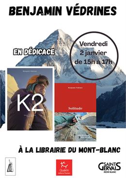 Dédicace de Benjamin Védrines_Saint-Gervais-les-Bains