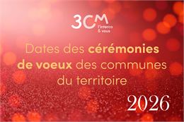 Calendrier des cérémonies des vœux sur le territoire de la 3CM_Montluel - 3cm