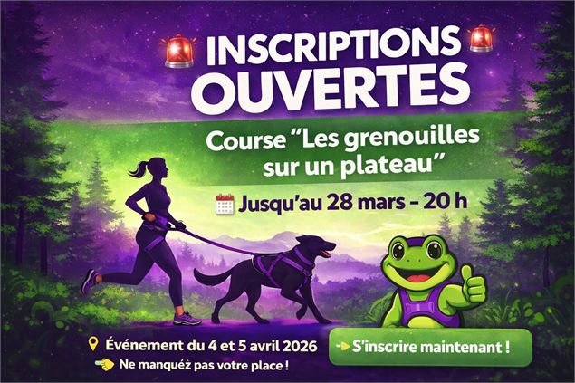 Affiche - Les Grenouilles sur un Plateau