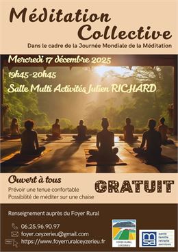 Séance de méditation collective_Ceyzérieu - Foyer rural de Ceyzérieu