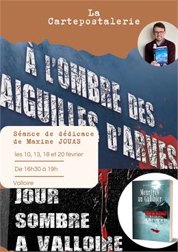 Rencontre-dédicace avec Maxime JOUAS - photo bernard grange / réalisation claire foucault-lapatatedo