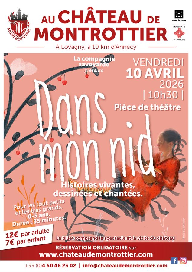 Théâtre : Dans mon nid - Domaine et Château de Montrottier