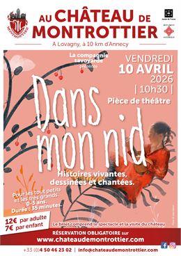 Théâtre : Dans mon nid - Domaine et Château de Montrottier
