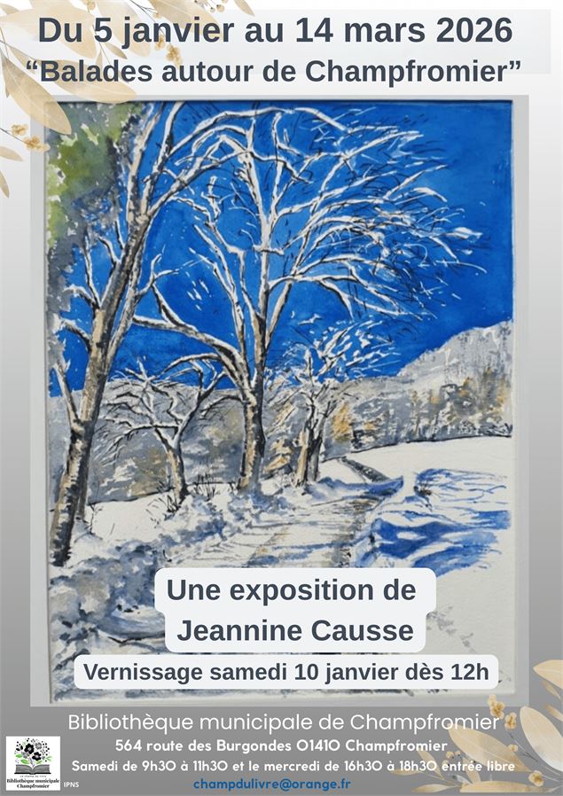 Exposition peinture à Champfromier - Lau