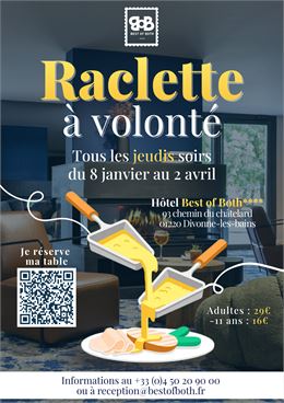 Affiche raclette - Hôtel Best of Both