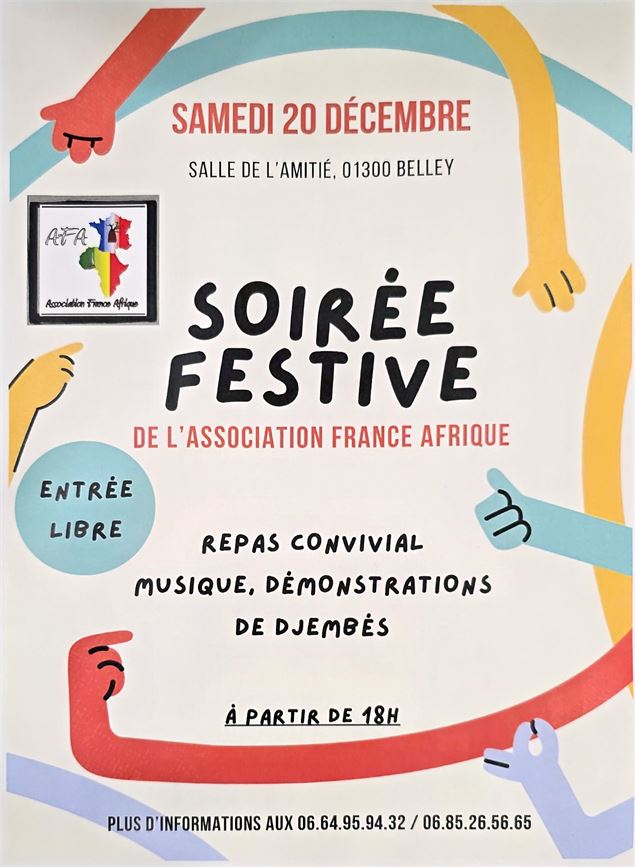 Soirée festive - Association France Afrique_Belley - association France Afrique
