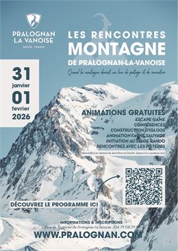 Affiche 2026 - Les Rencontres Montagne de Pralognan-la-Vanoise