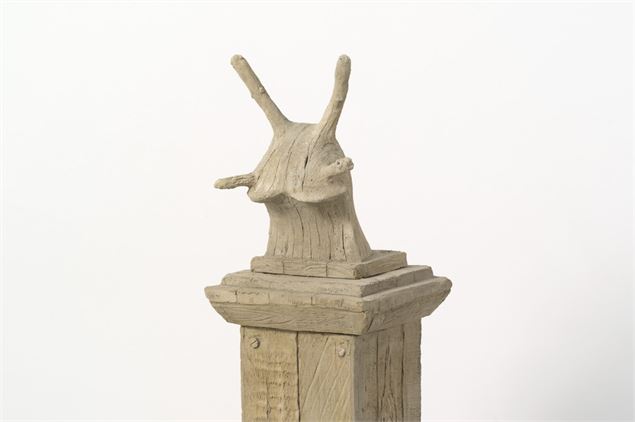 Une tête d'escargot, toutes antennes dressées - Service Culture, Ville de Thonon