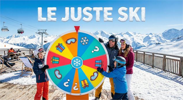 Une roue de jeu pour le juste Ski, un jeu en altitude - Gemini AI