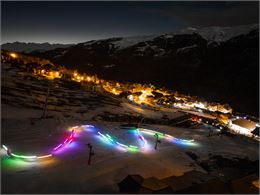 Descente aux flambeaux et arrivée du Père Noël_Plagne-Montalbert - A.Abondance