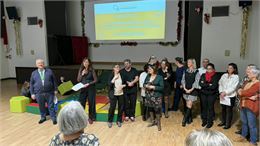 Une partie des services municipaux aux vœux au personnel du 12 décembre 2025 - mairie de saint alban