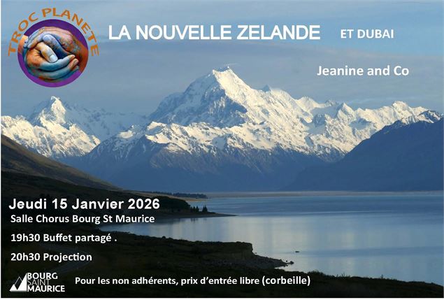 Projection la Nouvelle Zélande et Dubaï_Bourg-Saint-Maurice