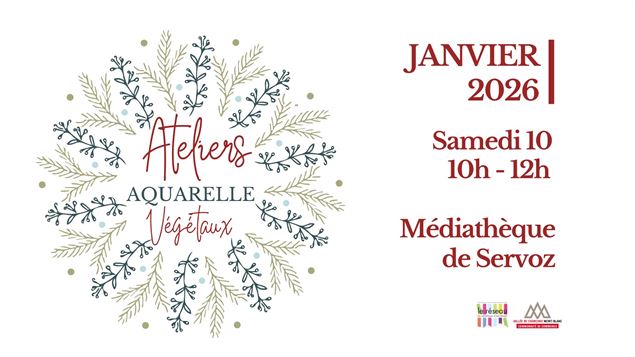 Atelier aquarelle, végétaux_Servoz