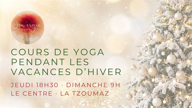  Yoga hebdomadaire à La Tzoumaz – vacances d’hiver - Jen'ergie Pilates & Yoga 2025