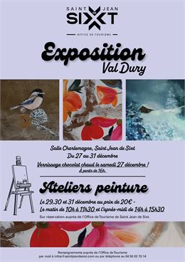 Affiche de l'exposition de Valérie Dury - Office de Tourisme de Saint Jean de Sixt