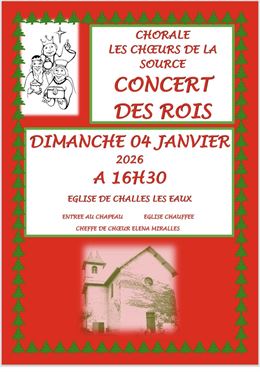 Concert de chorale : Concert des Rois - Chœurs de la Source