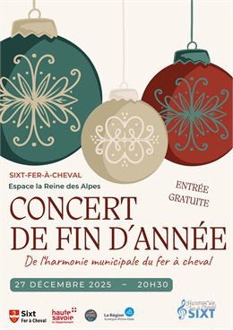 Affiche du concert de fin d'année - Harmonie du Fer à Cheval