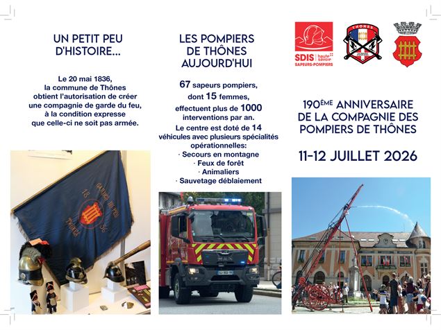 190ème anniversaire de la compagnie des Pompiers_Thônes - Office de tourisme