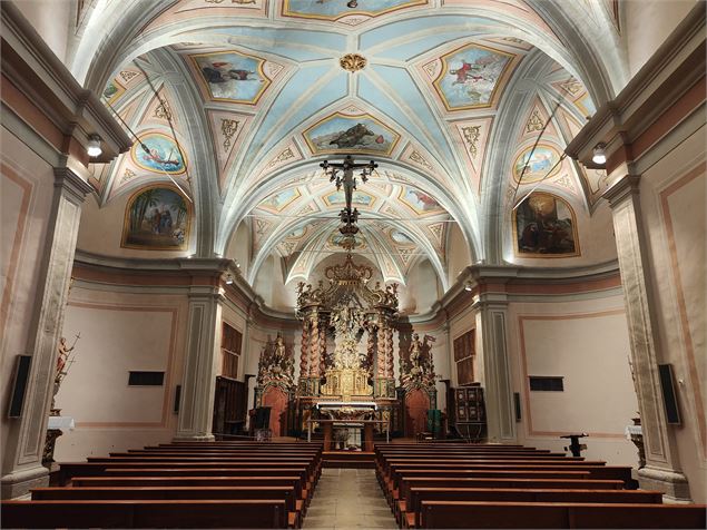Intérieur de l'église - OT Flumet/St Nicolas
