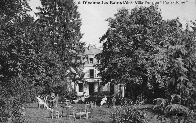 La Villa-pension Paris-Rome dans son parc - Famille Ruchti
