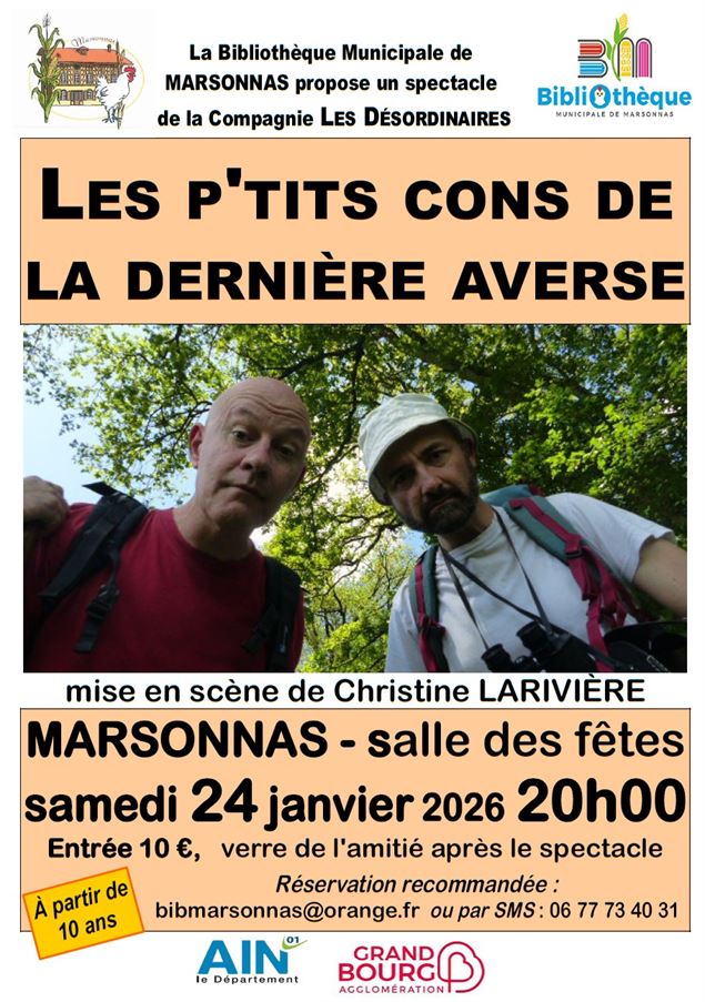 Soirée Théâtre Les Pt'its Cons de la Dernière Averse par la Cie Les Désordinaires - Les Désordinaire