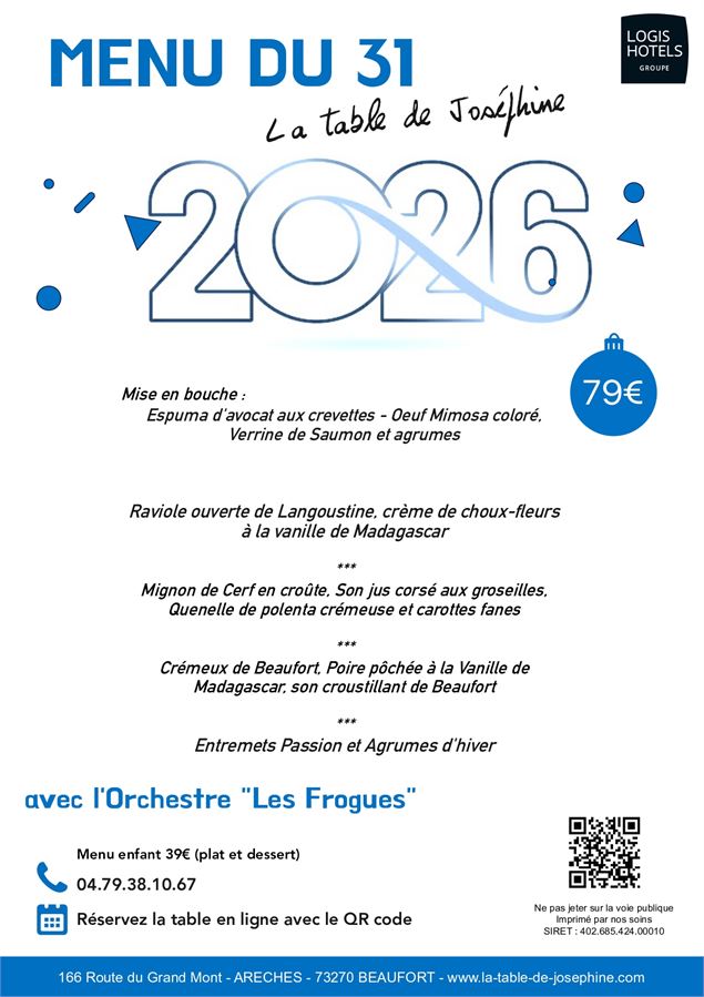 affiche réveillon Ancolies - les Ancolies