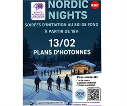 Nordic night aux Plans d'Hotonnes_Haut Valromey - ESF