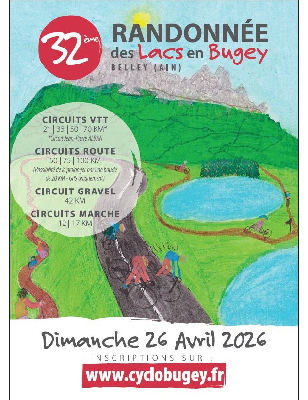32e Randonnée des Lacs en Bugey_Belley - Cyclo Bugey