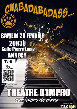 Spectacle "Chabadabadass Impro Drum Piano Show"_Annecy