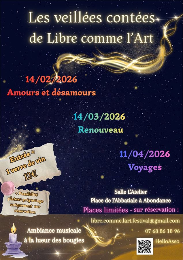 Les veillées contées de Libre comme l'Art - Libre comme l'Art