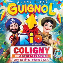 Guignol Rhône Alpes et Rio le majestueux perroquet - Rr