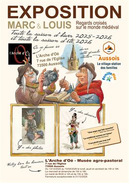 Affiche de l'exposition en aquarelle - Louis Paquier