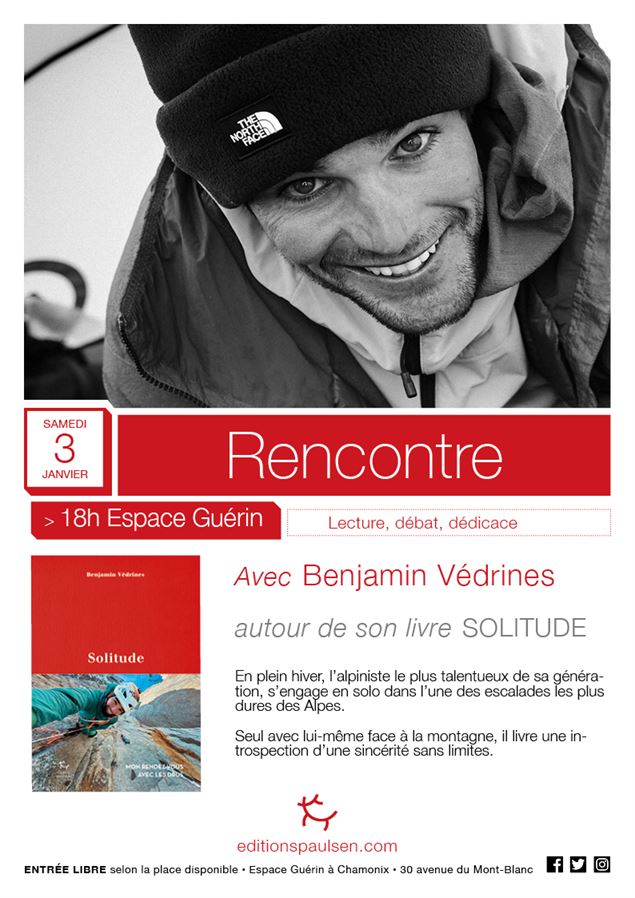 Rencontre avec Benjamin Védrines autour de son livre Solitude_Chamonix-Mont-Blanc