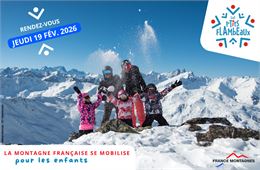 Descente aux flambeaux ESF Nationale "Les P'tits flambeaux", suivie du feu d'artifice_La Giettaz - S