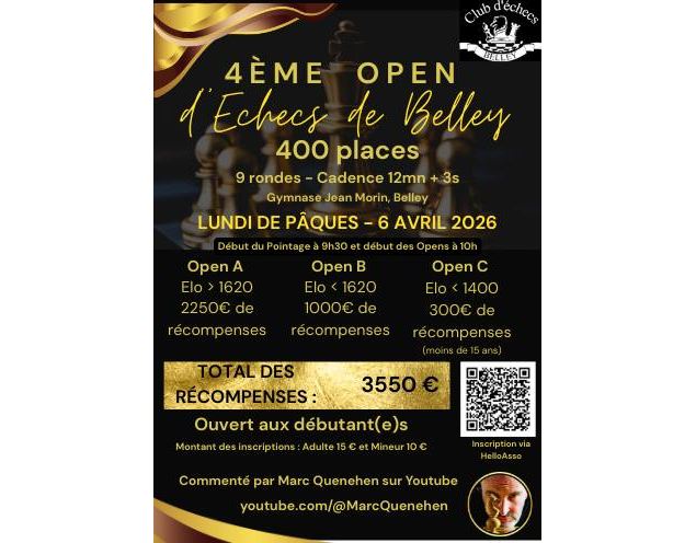 Affiche - Club Echecs de Belley