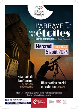 affiche L'Abbaye sous les étoiles_Saint-Jean-d'Aulps - NewDeal - Abbaye Aulps