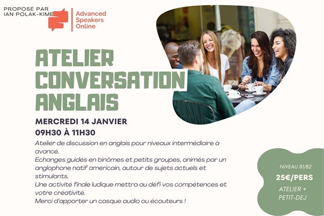 Atelier conversation en anglais
