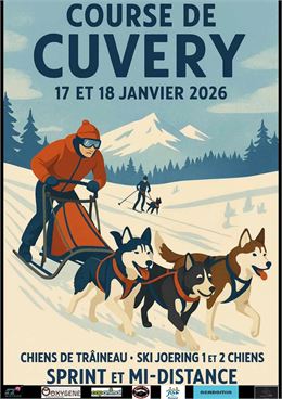 Course de Cuvéry : ski-joring, traîneau sprint et mid_Valserhône - Speed dog racing