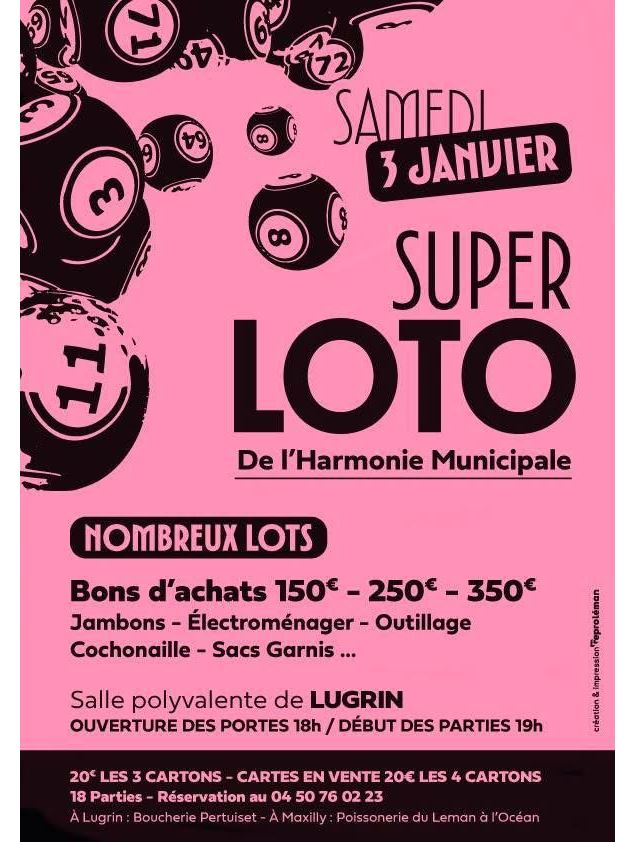 Super Loto de Lugrin - Harmonie Municipale de Lugrin