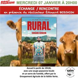 Avant Première "Rural"_Villard - Cinéma "La Trace"