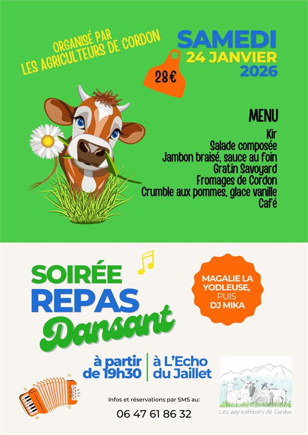 Affiche du repas des agriculteurs - © Association des agriculteurs