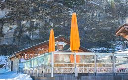 Terrasse du restaurant depuis les pistes - OT Flaine-Candice Genard